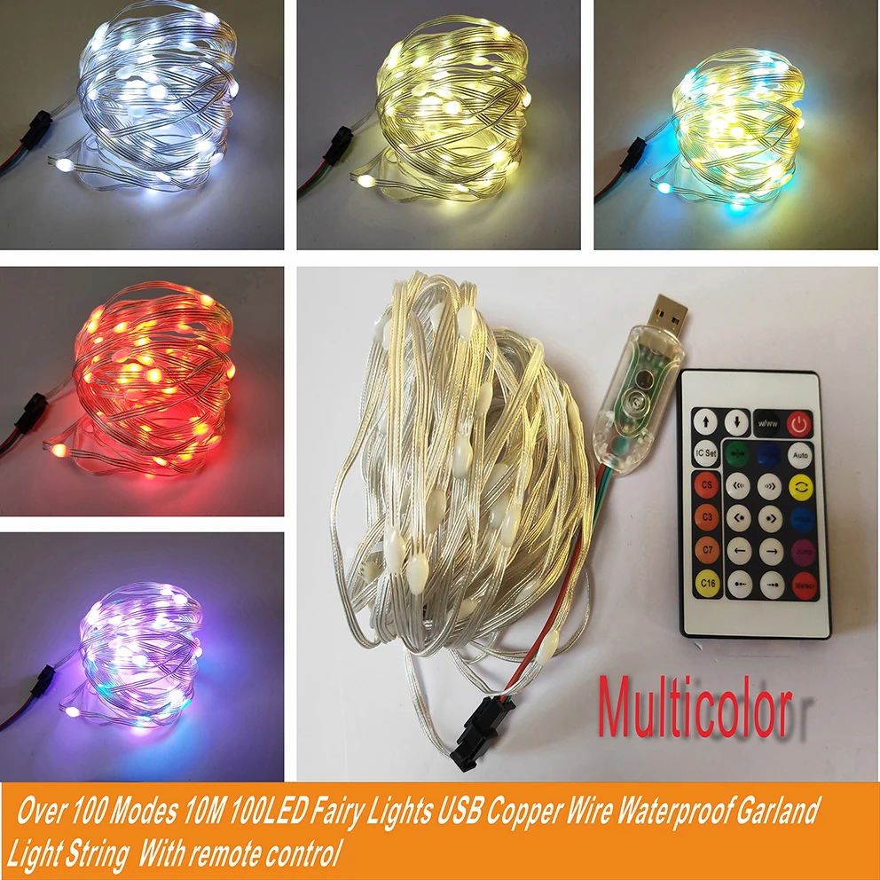 10m 5v Led Fairy Lights Usb Power Supply Smart Fairy String Lights