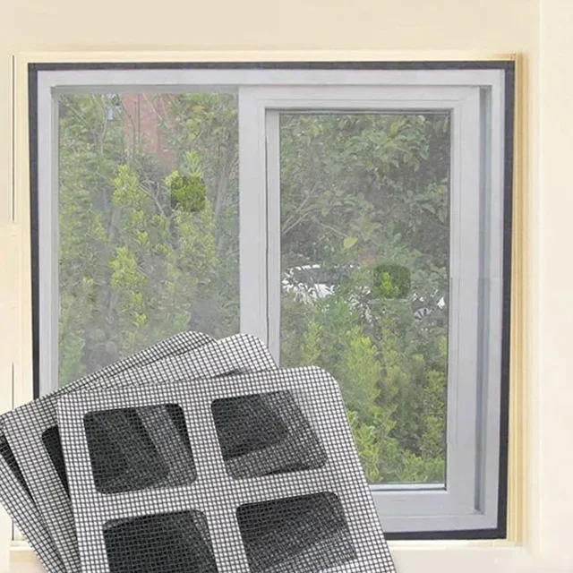 New 24Pcs/6sheet Fix Your Net Mesh Window Screen for Home Anti Mosquito Repair Screen Patch Stickers 3