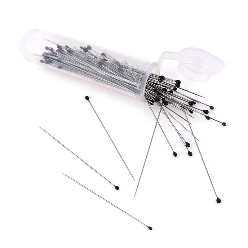 

100pcs Stainless Steel Rubber Tipped Insect Pins Specimen Pins For School Lab Education