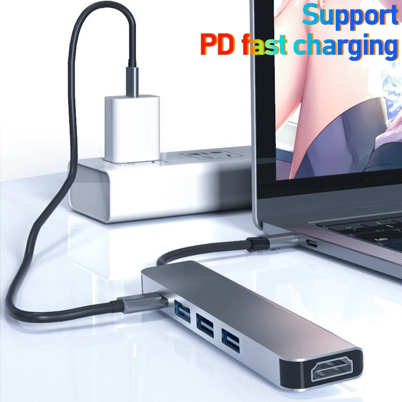 Multi-Usb Type-C Hub Thunderbolt Dock Station Hd Per Laptop Dell Lenovo Hp Hua Xiaomi Macbook Macmini Accessori Per Mac Satechi