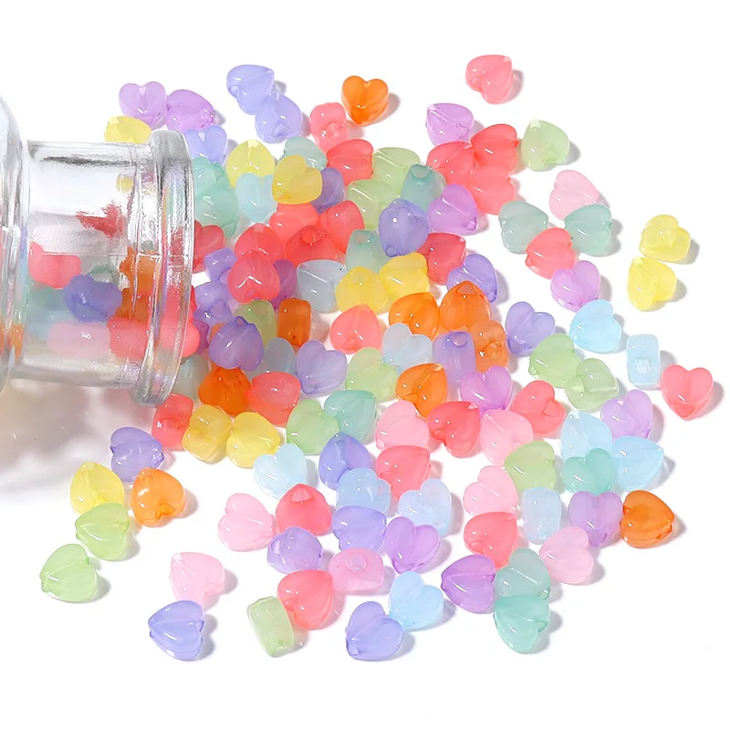 Lote De 100g De Cuentas Acrílicas Amarillas Para Bisutería - Formas De Estrella, Corazón, Redondas, Ideales Para Pulseras DIY