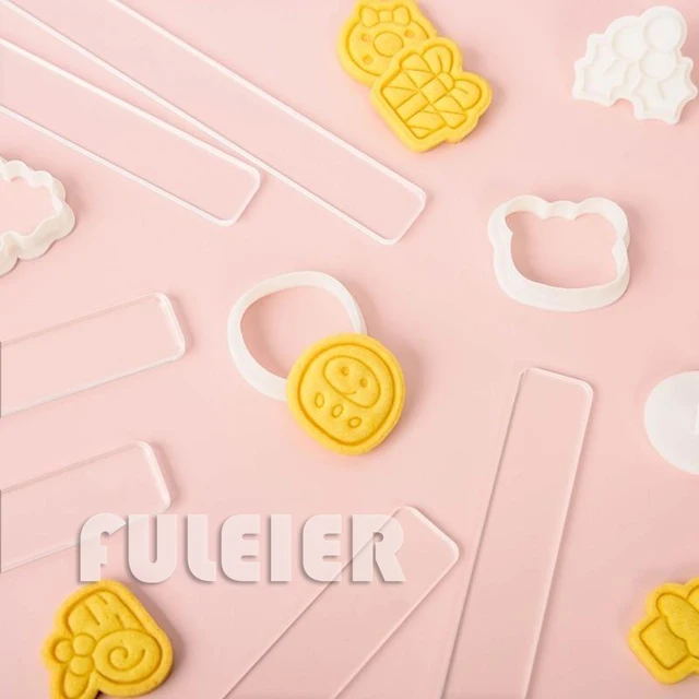 2Db Akril Keksz Torta Gördülő Szerszám Egyensúly Vonalzó Fondant Jegesedés Vastagságú Smoota Tészta Sütő Kiegészítők - Image 5