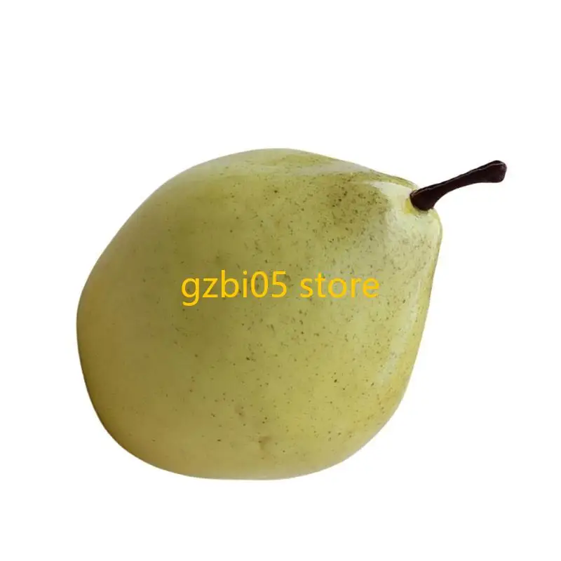 Enhanced Artificial Pear for Photography and Kitchen Decoration Props