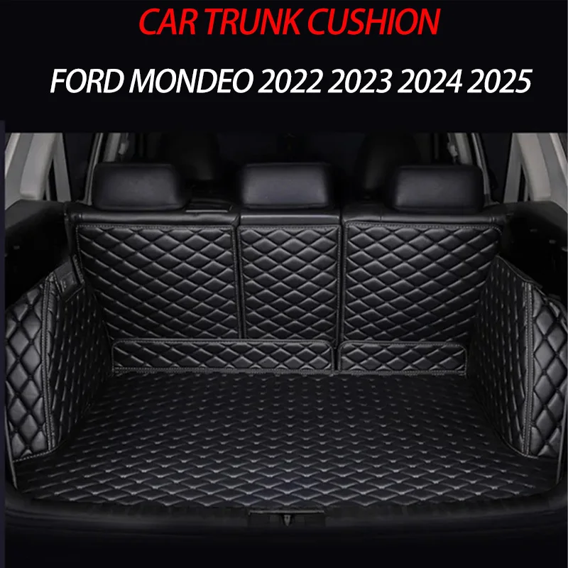 Car Trunk Mat For Ford Mondeo Taurus MK5 2022 2023 2024 2025 Dirt-resistant Fully Trunk Mat Rear Cargo Tray Car Accessories