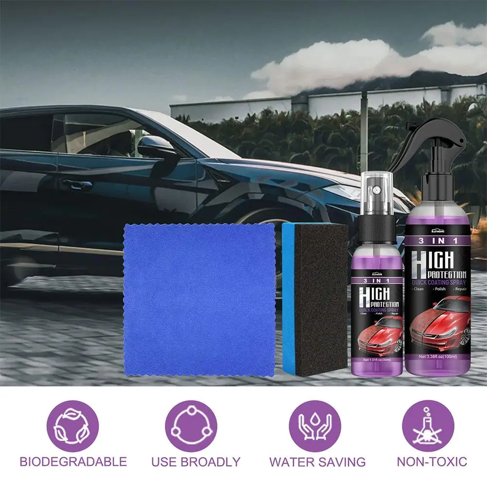 High Protection Ceramic Car Wash Fortify 3 In 1 Quick Coat Polish