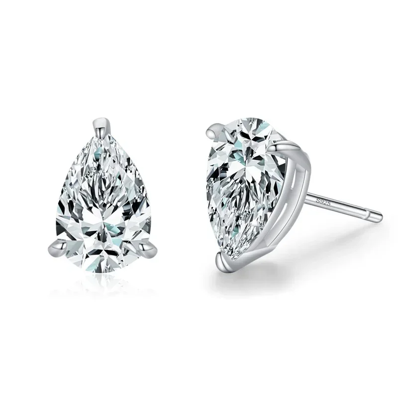 

DP1 Crystal Pearl Earrings For Women New Arrival Fashion Luxury Rotate Silver Color Earrings Jewelry MM22