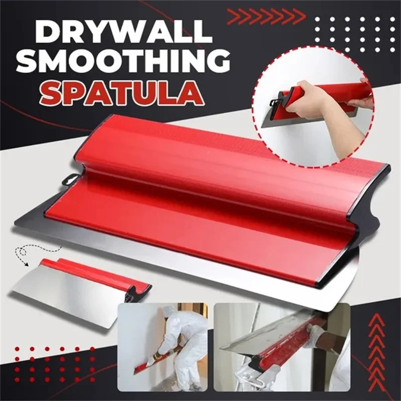 Drywall Smoothing Spatula Flexible Blade 25cm/40cm Finish Leveling Tools for Wall Tools and Skimming Blades Painting Tools stained glass elephant round drill diamond painting 30 40cm