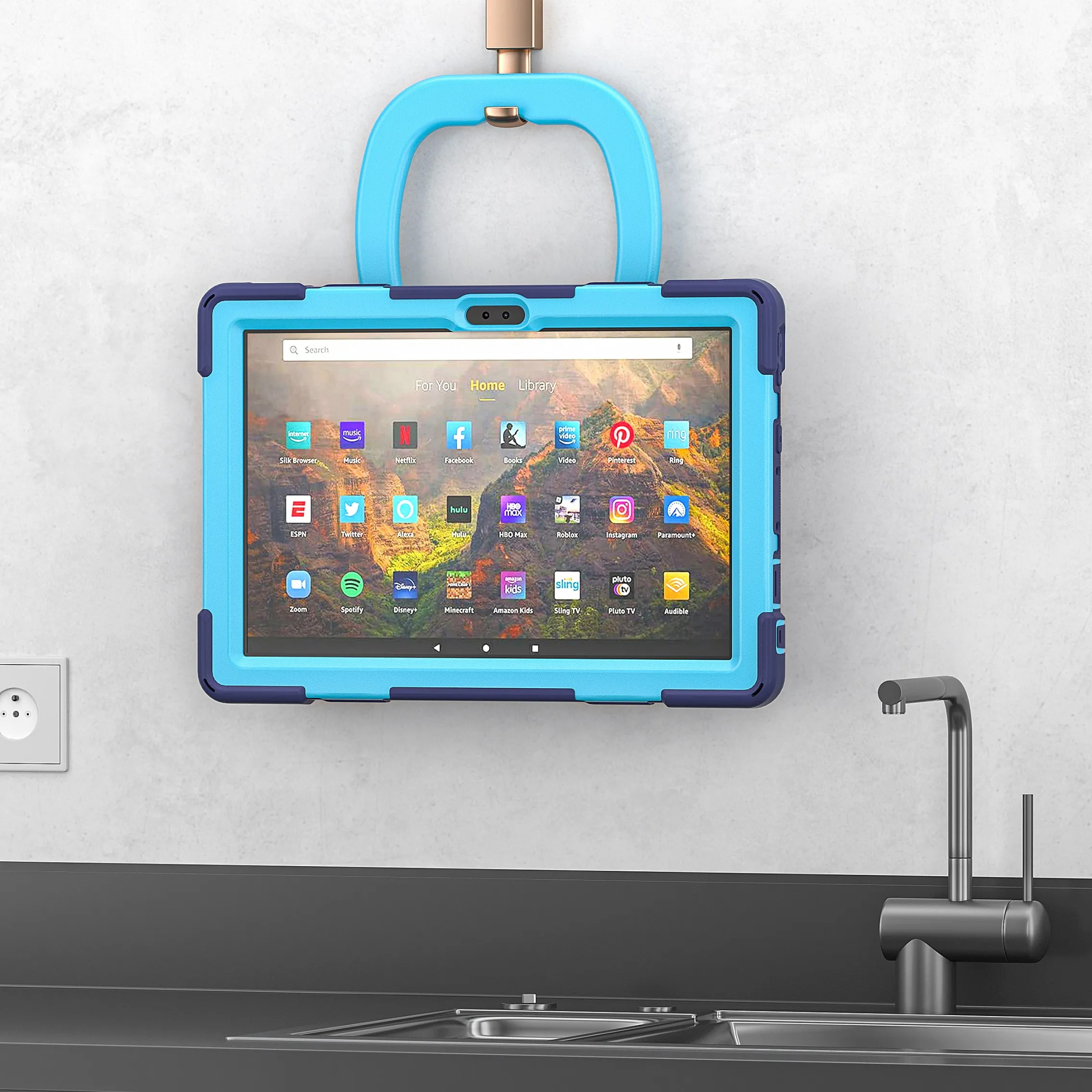 Heavy Duty Shockproof Case with 360° Rotatable Handle Grip