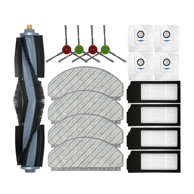 

Аксессуары для робота-пылесоса Ecovacs X1 Plus / T10 Plus, основная боковая щетка, фильтр НЕРА, мешок для пыли, тряпичная ткань для швабры