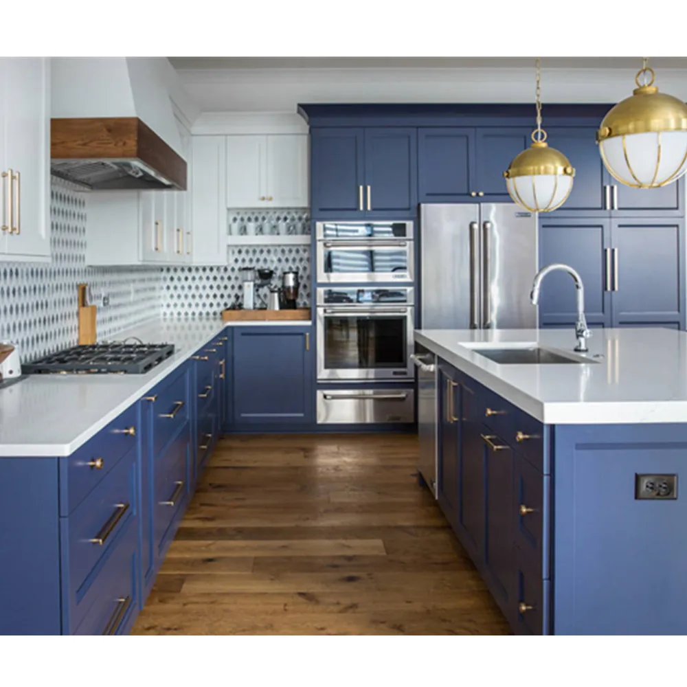 Easy Assemble Modern European Style Lacquer Wooden Kitchen