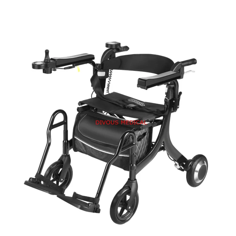 Folding Adjustable Electrical Lightweight Walker Rollator Power Multifunction 3