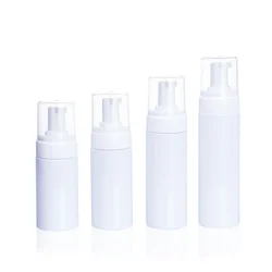 Compact Travel - Size Refillable Foam Pump Bottles for Lotion and Shampoo (2 - Pack, 30ml - 200ml) (White bottle)