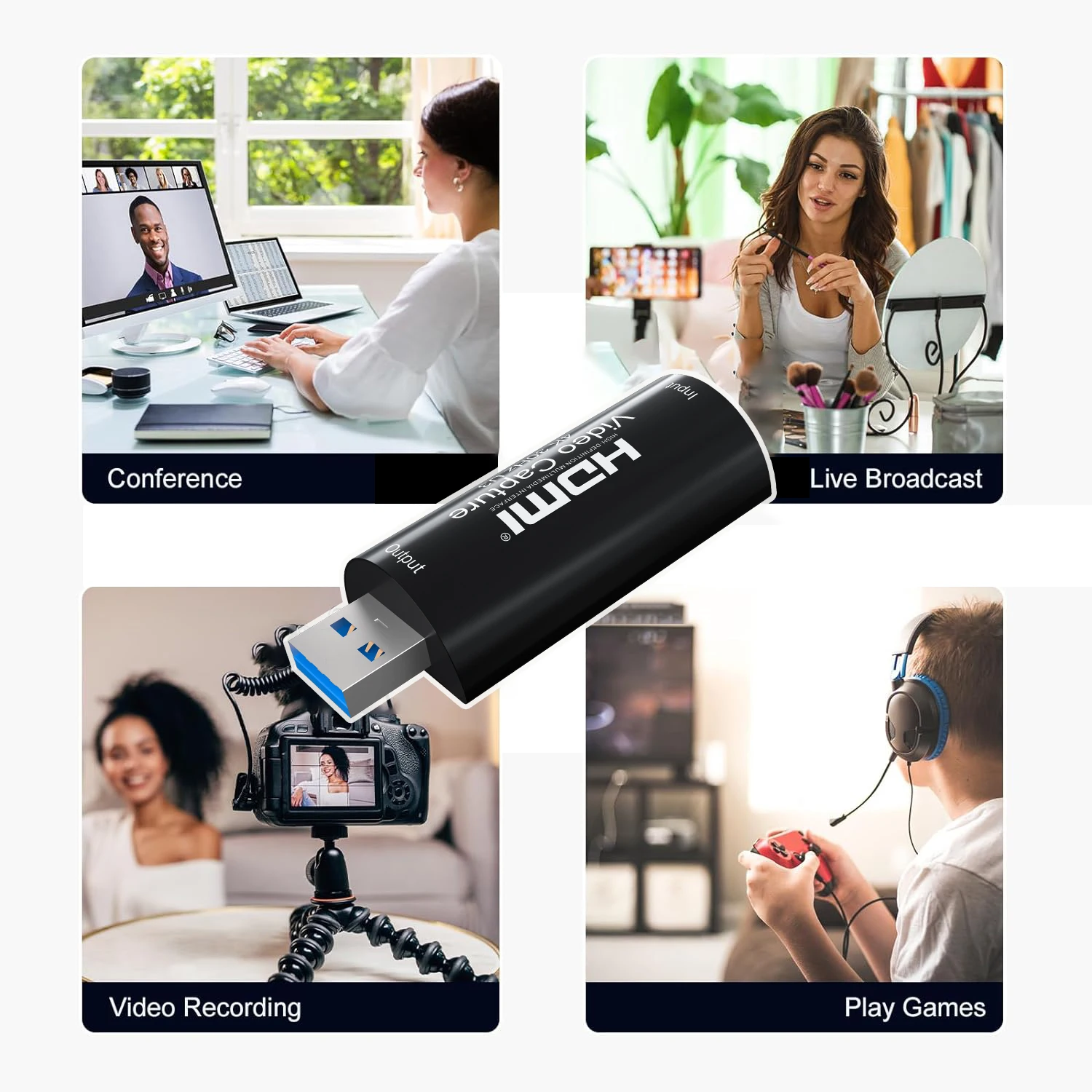 Ms2130 4K HDMI video capture card USB 3.0 1080P 60FPS game recording box for PS4 camera laptop PC live streaming broadcasting video capture card