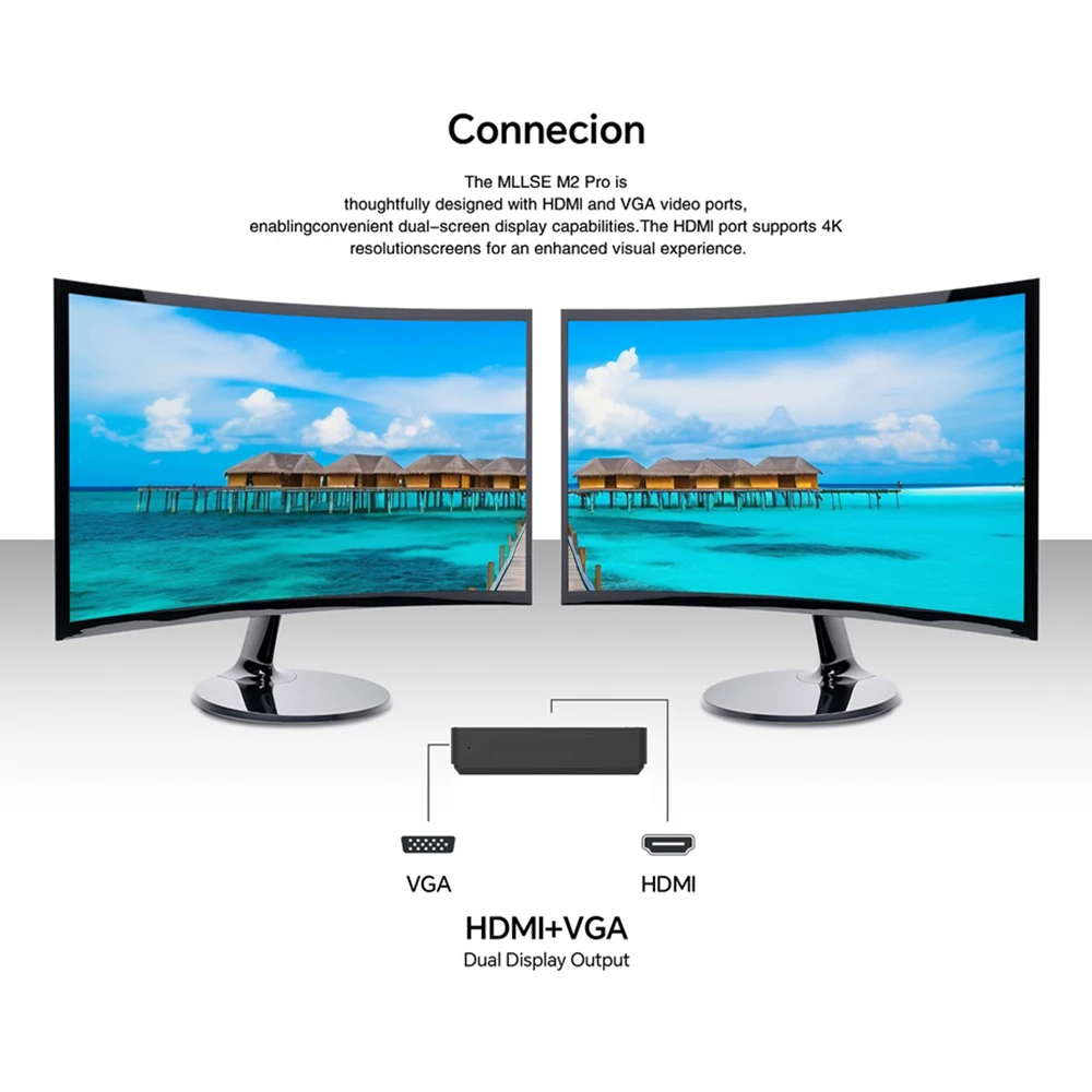 MLLSE M2 Pro Mini PC Powerful 8GB RAM, 256GB SSD, Intel J3710, Windows 10 - Compact & Ideal for Home, Business & Gaming 5