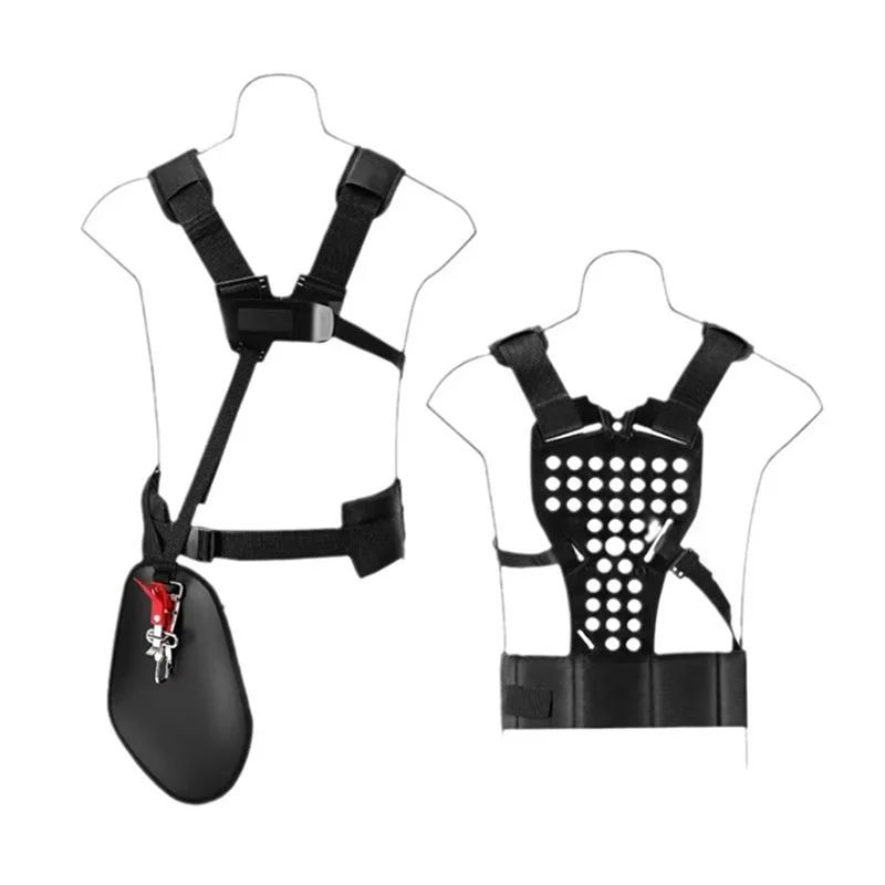 B84B-스트리머용 조절 가능한 이중 어깨끈 트리머 어깨끈 잡초 제거기 스트랩