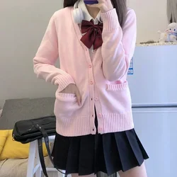 Japan School Sweater for Student Preppy Jk Cardigan Girl Jacket Autumn Winter Japanese Uniform High School Clothes Loli Cosplay