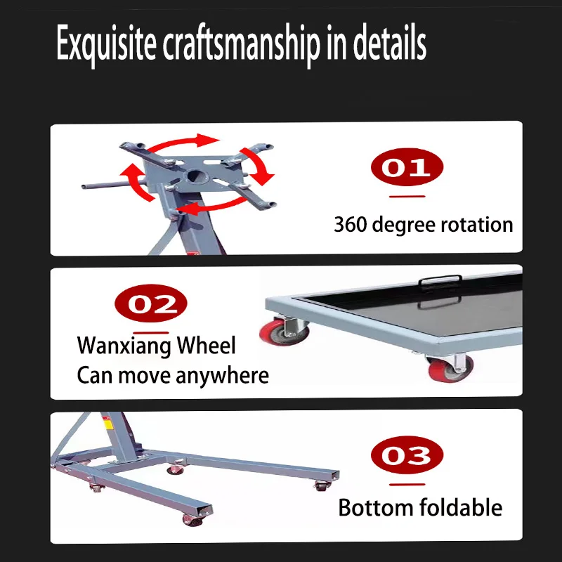 Car Engine Gearbox Flip Frame Reverse Disassembly Decoration Teaching Tool Engine Maintenance Bracket Flip Bracket