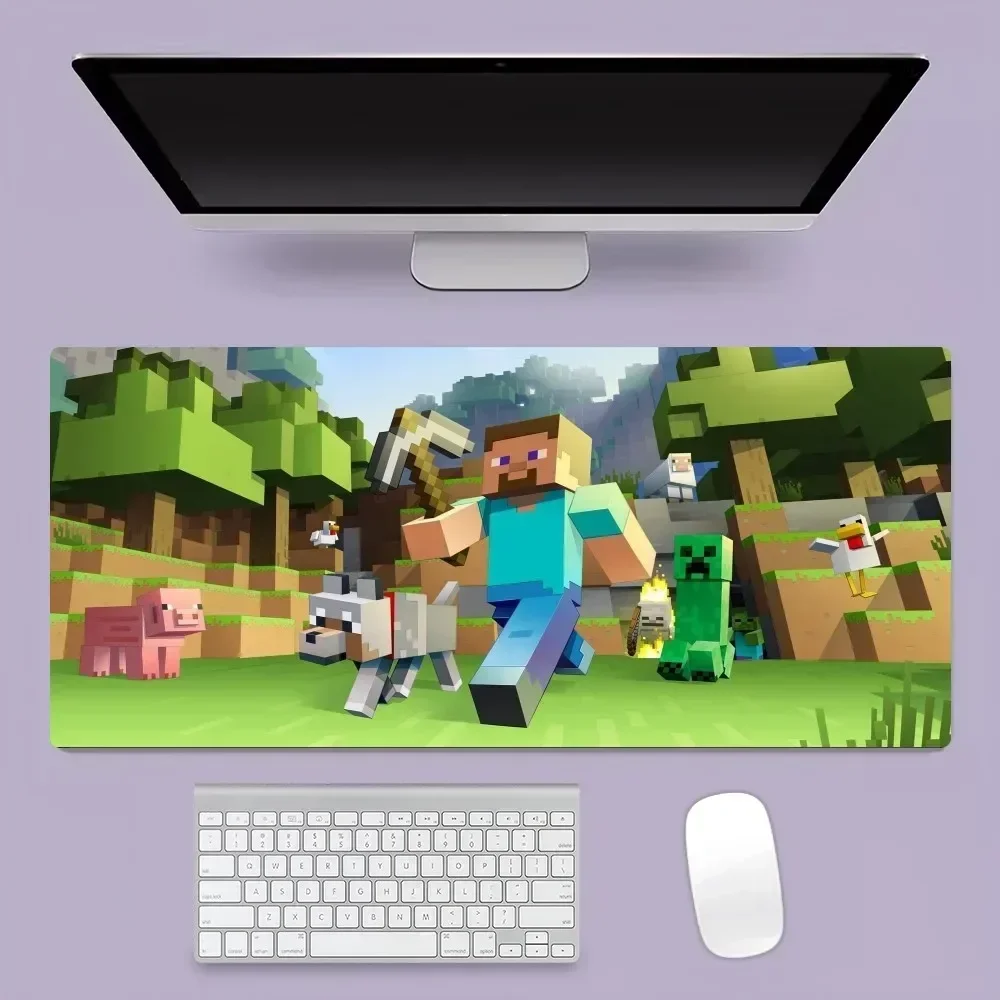 Game M-Mine C-Craft Cool Mousepad Office Large Mouse Mat Keyboard Mats Rubber PC Computer Game Big Anti-slip Mice Mat 6