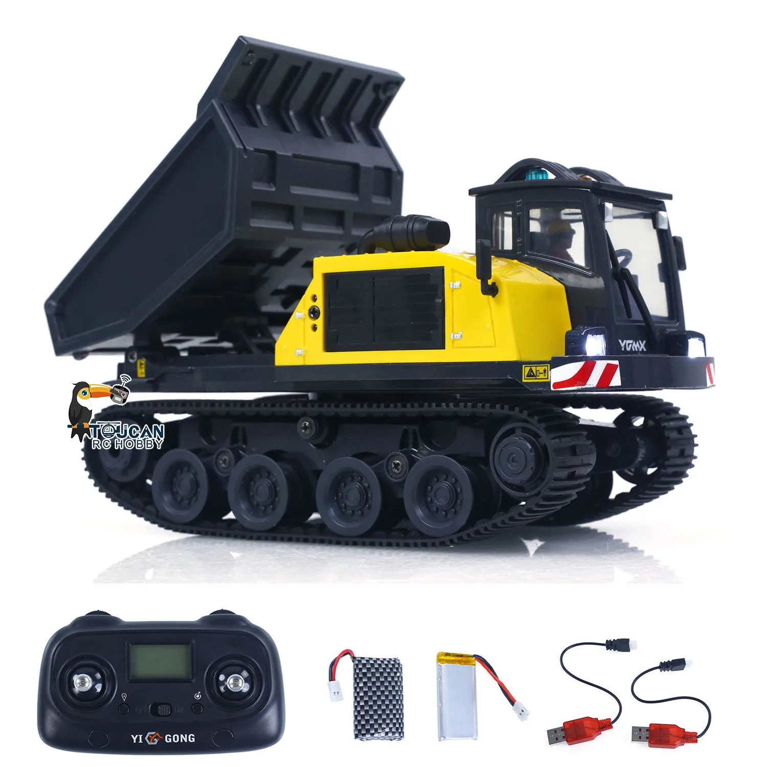 Camion benne RC 1/50 YIGONG T14R RTR avec lumières et sons