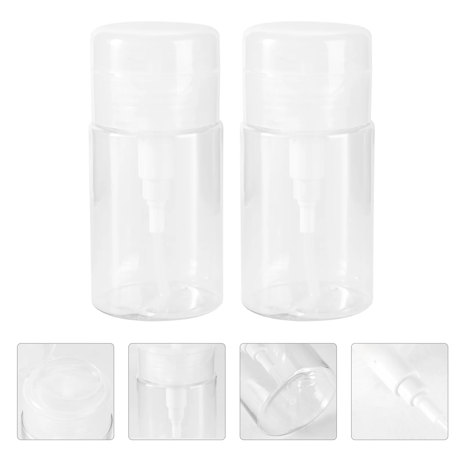 

2 Pcs Lotion Bottle Portable Travel Toner Liquid Pump Makeup Containers