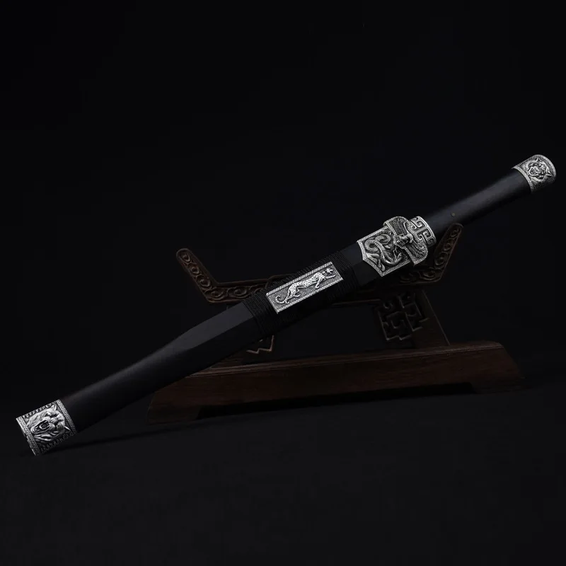 

68cm short medieval metal real sword high manganese steel integrated wooden sword ornaments handmade eight-sided hard sword