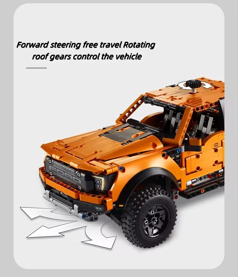 Assemble Toy 1379PCS Tech F-150 Truck Car Blocks MOC 42126 For Kids Boy Birthday Gift