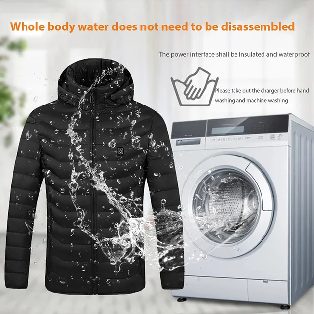 Chaqueta Calefactable Hombre 21Area Cuatro Interruptores Control,USB Ropa  Calefactable Eléctrica,Chaleco Auto Calefactable Mujer Chaqueta Térmica  Caliente Abrigo Invierno - AliExpress