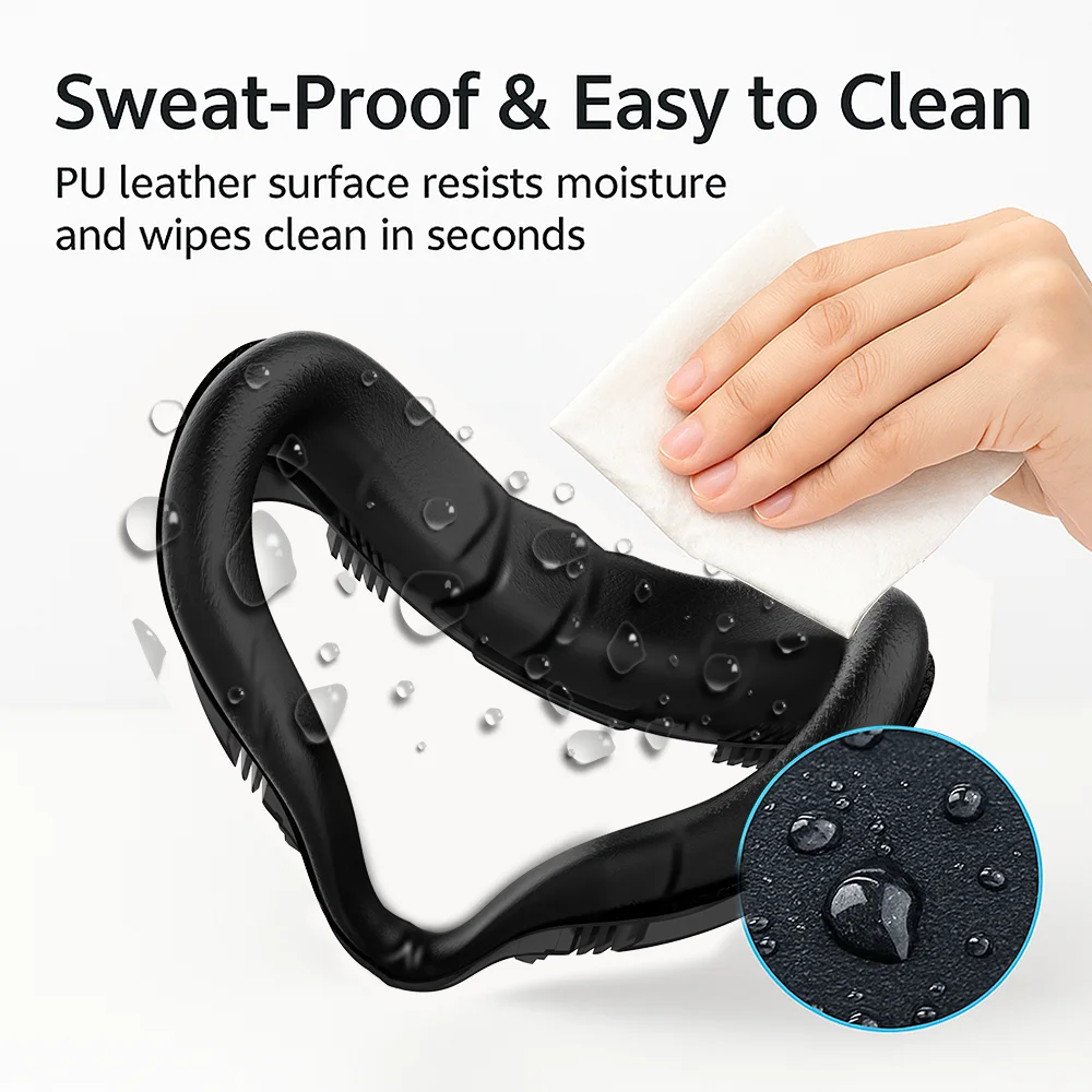 Facial Interface Bracket for Meta/Oculus Quest 2 Replaceable PU Foam Face Pad Cover Frame Sweatproof & Comfortable for Quest 2