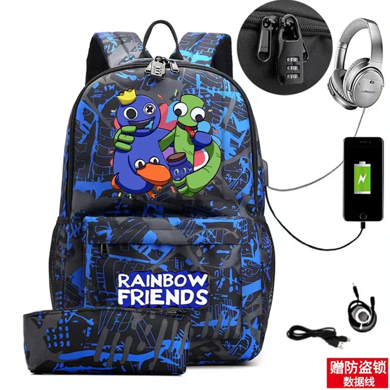 Mochila A Tiracolox Roblox Rainbow Friend Tiracolo Estojo Estudantil Grande  Capacidade Respirável Moda Personalidade Feminina - Escorrega o Preço