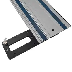 Fonson 90 Degree Aluminum Alloy Mini Track Saw Square Woodworking Guide Rail Square Right Angle Guide Plate