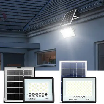 Automatic Sensing Day Night Outdoor Solar Lighting Basketball Court Garden 180 Degrees Rotation Solar Sensor Lamp Street Light 1