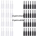 24 pairs white black