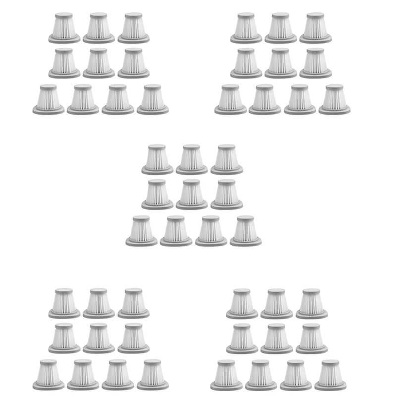 

Hepa Filter Anti-Dust HEPA Filter For Spare Parts For Xiaomi Deerma DX118C DX128C Portable Vacuum Cleaner 50Pcs