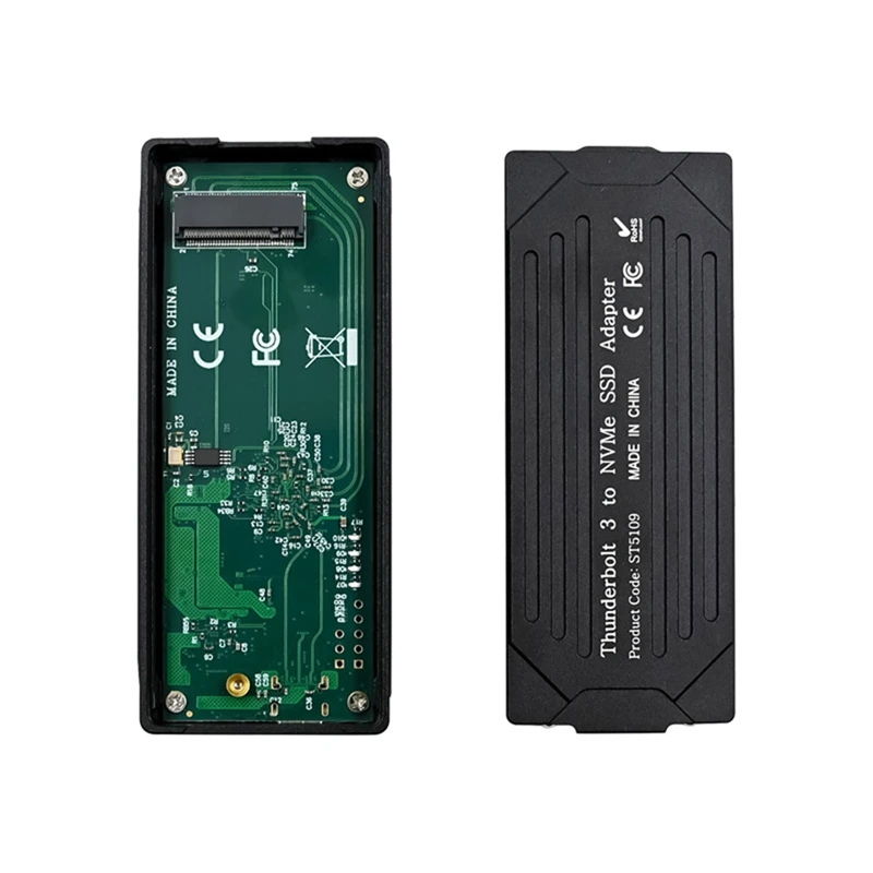USB 타입-C 3 to M.2 NVMe SSD 하드 드라이브 인클로저 40Gbps, M.2 M 키 및 M.2 B & M 키 NVMe-A76U 지원