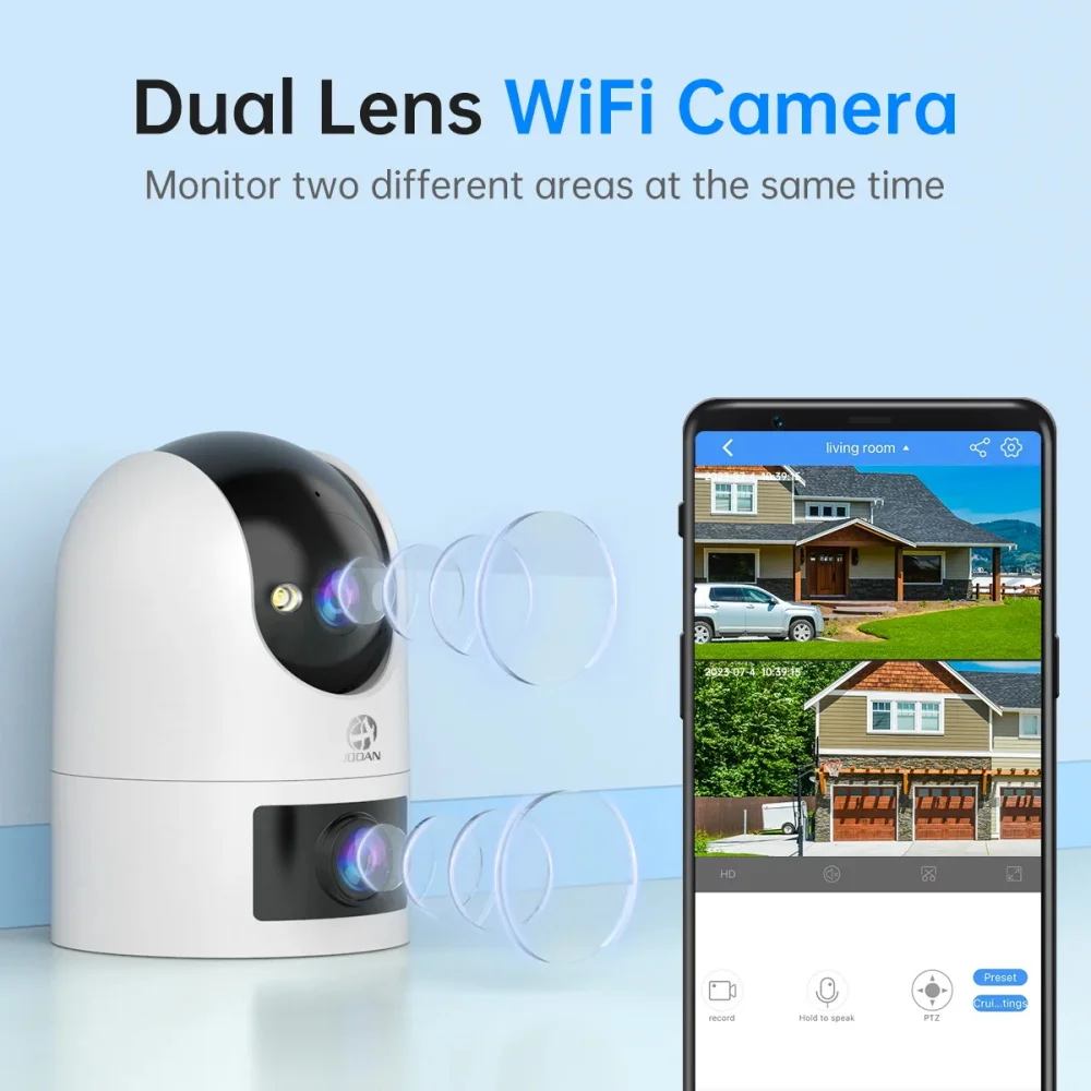 Dual lens camera view