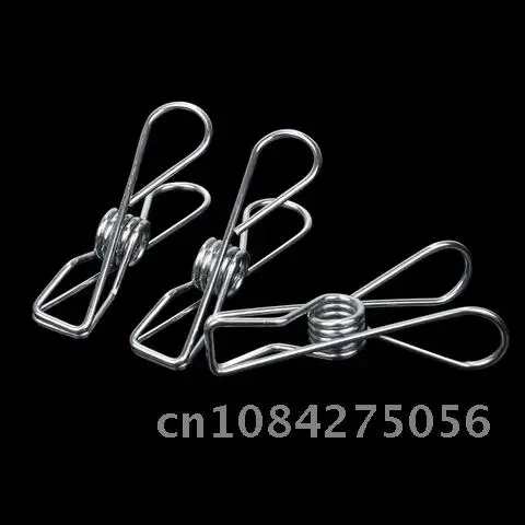 

Stainless Steel Clothes Pegs Clips 10-40pcs Hanging Clothes Pins HoldersTowel Clothing Clamps Household Clothespin Hanger hook