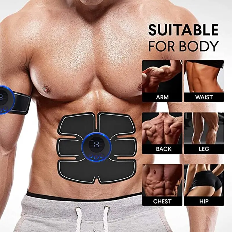 Electroestimulador Muscular Abdominal, Masajeador Eléctrico con Cinturón,  Dispositivo de entrenamiento Profesional para ejercitar el cuerpo - Crazy  Opportunities