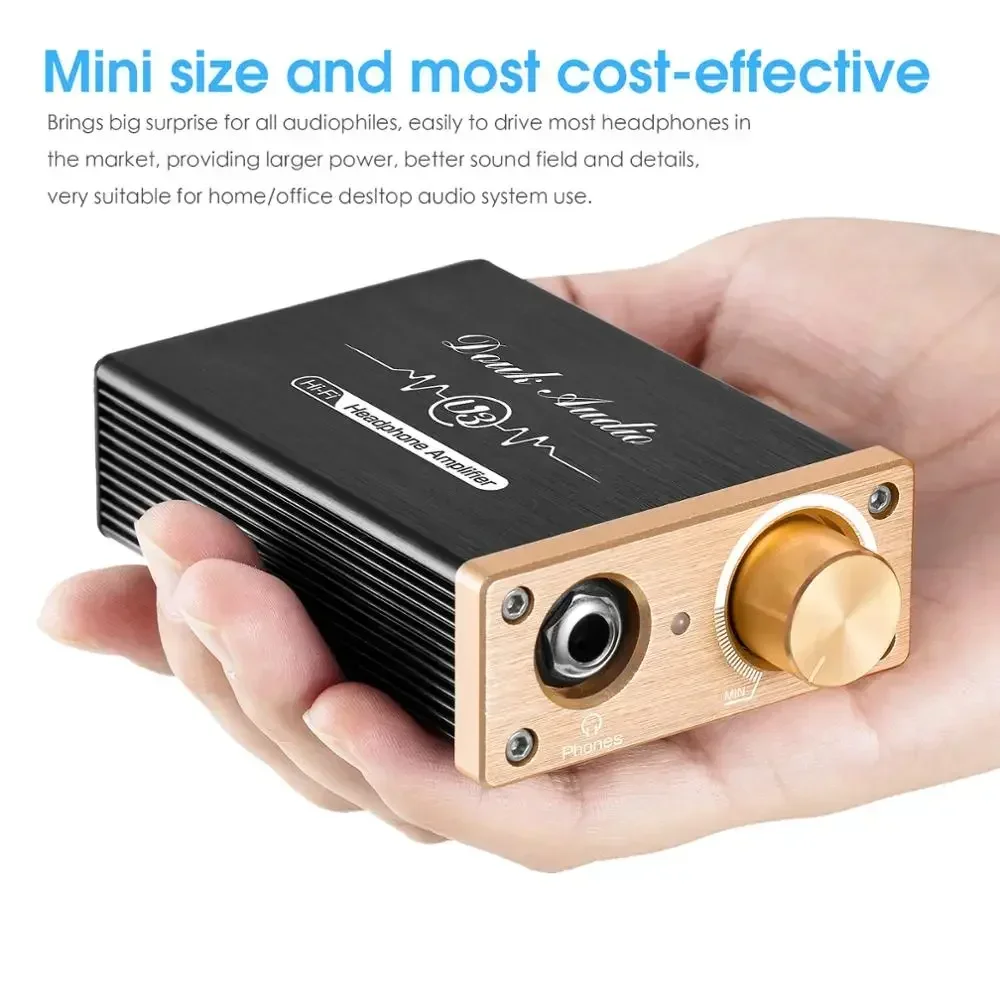 Douk Audio U3 미니 순수 클래스 A 헤드폰 앰프 HD580/HD600/HD650 헤드셋용 HiFi 초소형 홈 데스크탑 스테레오 앰프