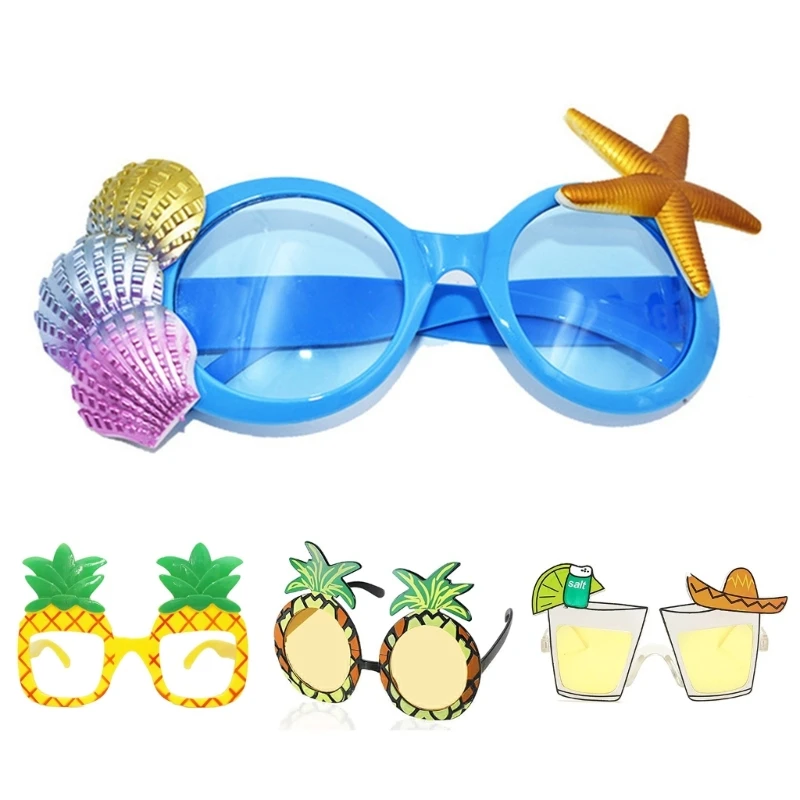 Beach Sunglasses Party Favor Flamingo Party Glasses Hawaii Party Sunglasses Beach Glasses  Funny Glasses Photo Glasses 5