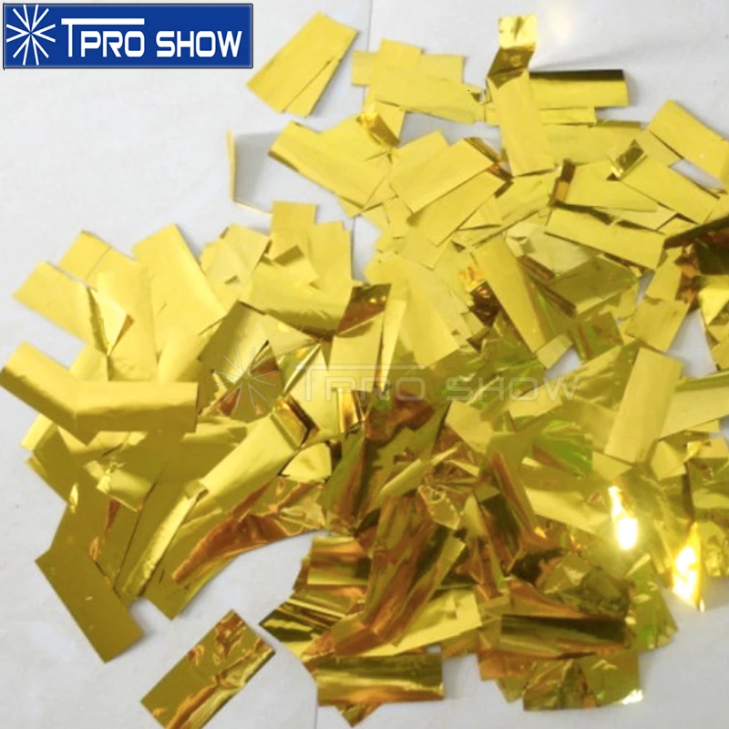 

1KG Gold Silver Confetti Paper Stage Machine Special Effect Refills For Confetti Cannon Launcher Blower In Wedding Event Show