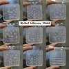 1pc Relief Snowflake Sweater 3D Acrylic Mold  Silicone  Nail Art Decorations  Nails DIY Wing Nail Art Templates Rose Nails  Mold 1