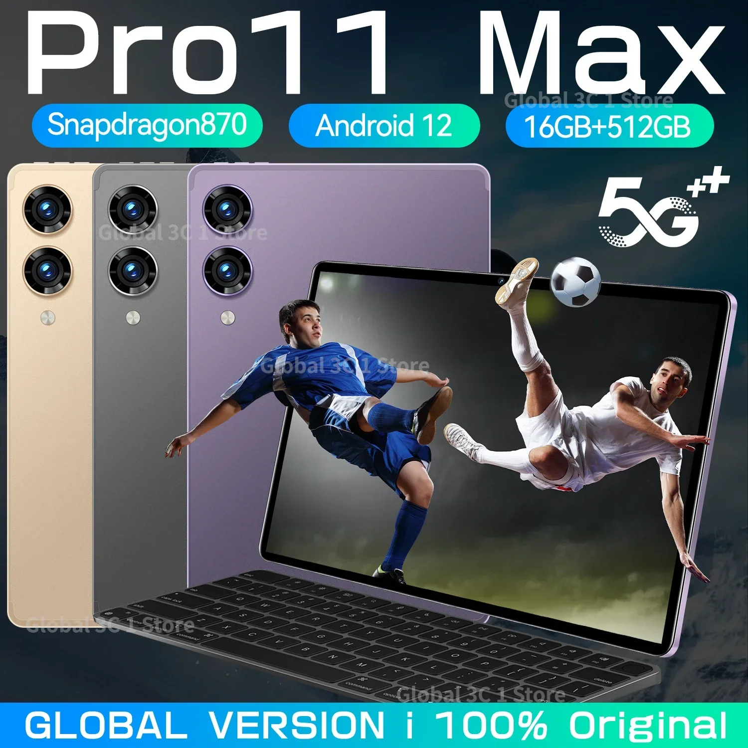 

Новинка планшет Android Pad 6 Pro Телефон с SIM-картой или WIFI 11 дюймов оригинальные планшеты с клавиатурой 16 ГБ + 512 ГБ