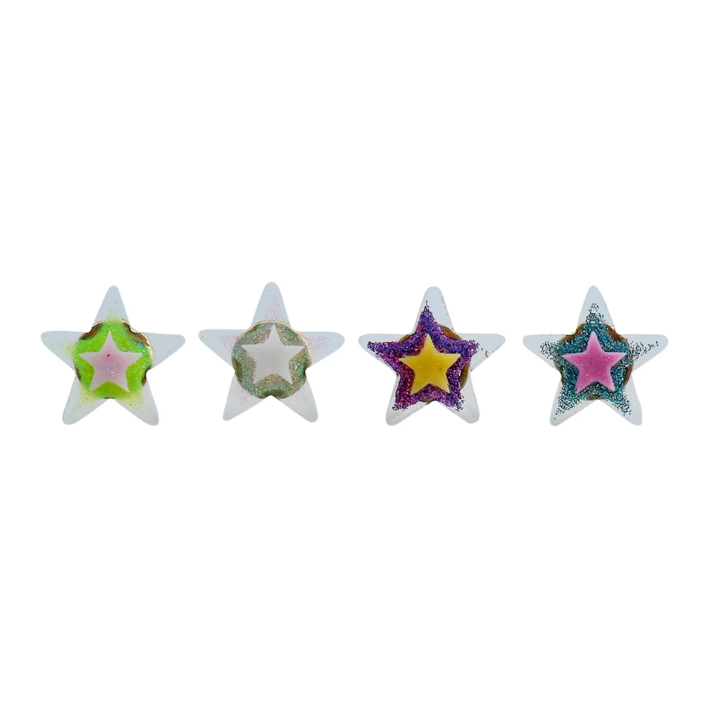 Multi-purpsoe Star-shaped Pushpins Set Classic Gold Thumb Tacks Set for Office School Bulletin Boards 10Pcs/Pack