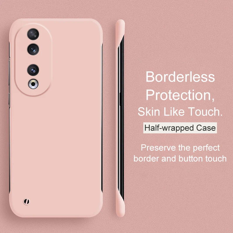 Coque de protection ultra fine en polycarbonate rigide sans bordure de couleur bonbon pour Huawei Honor 90 70 60 50 30 Pro Lite SE_voghion.com