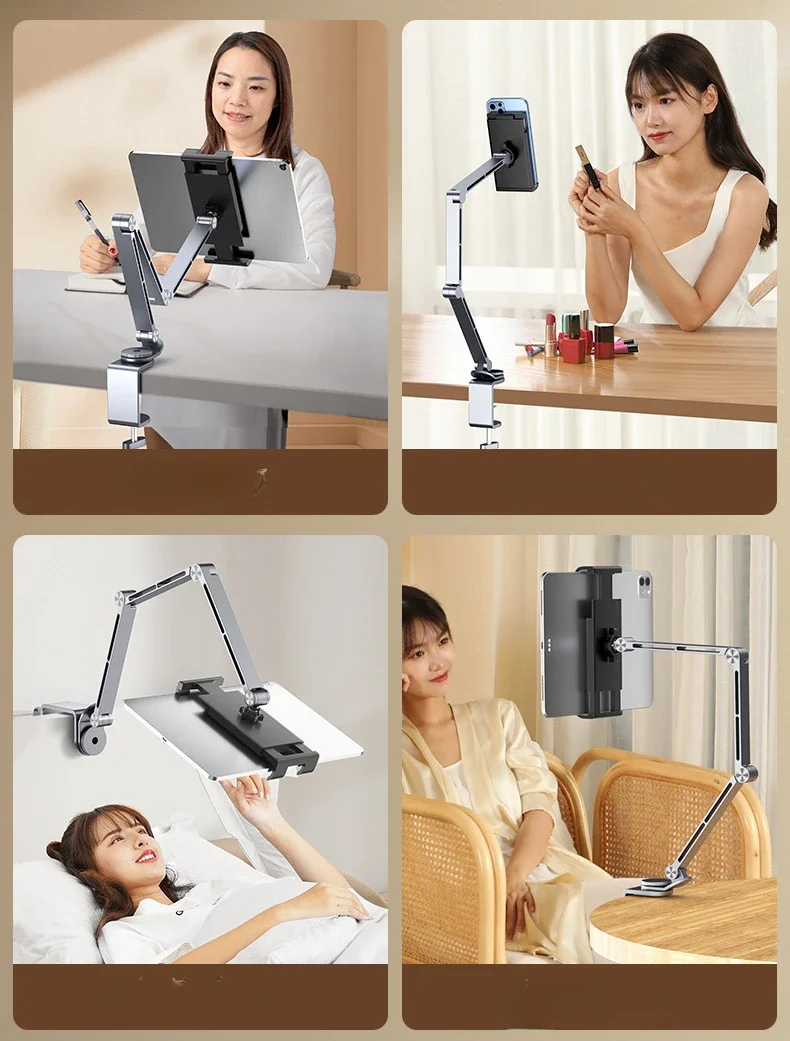 3 Braço Mesa Riser, 360 Rotação, VESA