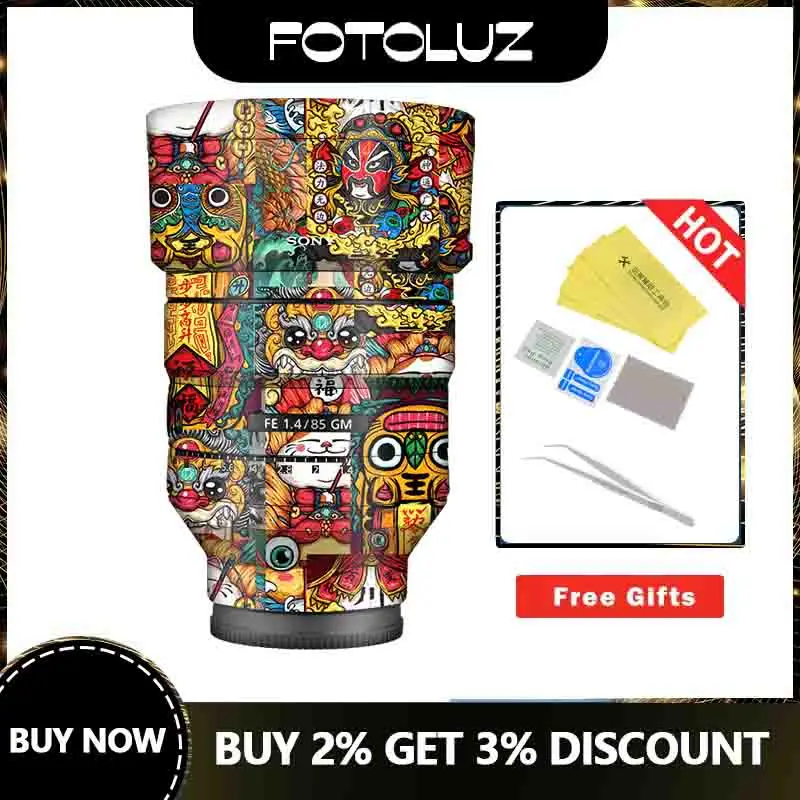 Sony Fe 85Mm F/1.8 Obiettivo Skin Camera Lens Protector Skin Camera Film Accessori Sony Adesivo Decal Coat Wrap Cover
