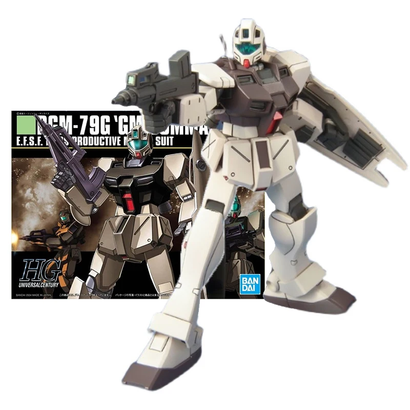 Bandai Genuine Gundam Model Kit Anime Figure Hguc 1/144 Gm Command