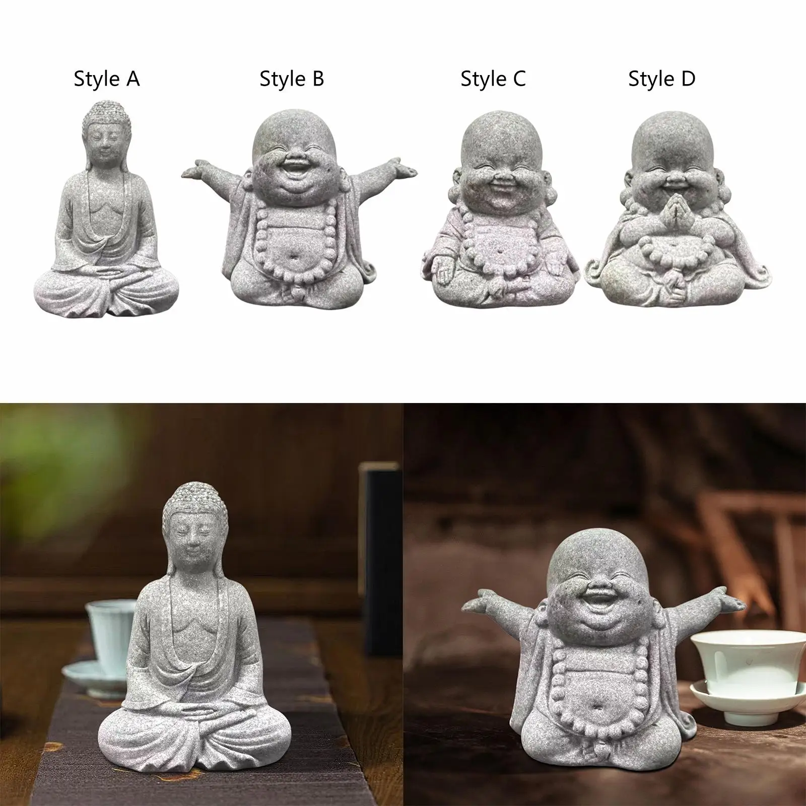 Buddha Statue Hand Carved Buddhism Decorative Figurine Buddha Sculpture for Living Room Home Shop Tabletop Indoor Outdoor Buddha Statue Hand Carved Buddhism Decorative Figurine Buddha Sculpture for Living Room Home Shop Tabletop Indoor Outdoor
