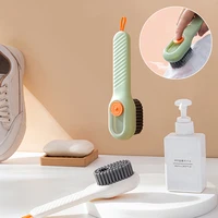 Multifunction Soft Bristled Liquid Shoe Brush Long Handle Clothing Brush Household Cleaning Tool 1