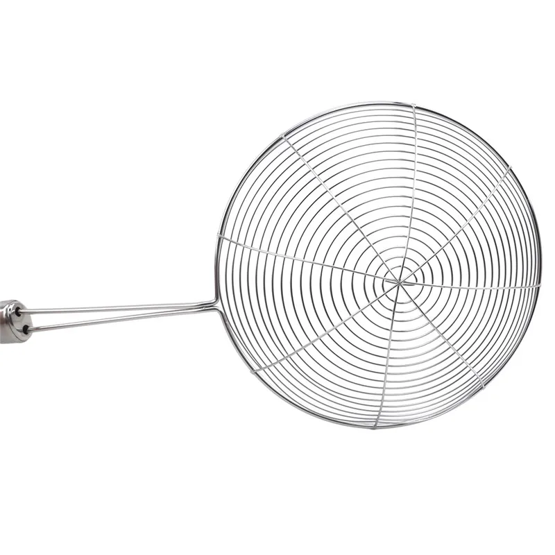 Oval Skimmer Paslanmaz Çelik Filtre Örgü Yağdanlık Gıda Filtresi Tencere Süzgeç Kızarmış Filtre mutfak süzgeci Pişirme Pişirme Aracı